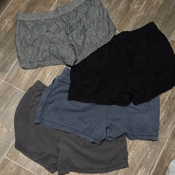 Lot of 4-Women's Casual Shorts - Gray, Black, Blue - Picture 2 of 4
